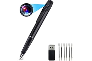 LO.BABY.VE Potable Pen with Recording Function, Spy Hidden Camera Detector, 1080P HD Body Cam with Loop Recording Portable Pocket Cam for Classroom Meetings Indoor/Outdoor