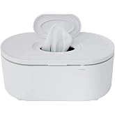 Wipe Warmer - Large Capacity Wipe Warmer and Baby Wet Wipes Dispenser with Even Warming and Built-In Nightlight - Newborn Essentials by EVLA&rsquo;s (White)