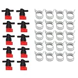 Harbot (Pack of 10 1/4" Inline Gas Fuel Cut Off Shut Off Valve for Briggs & Stratton 493960 494768 698183 John Deere AM36141 AM107340