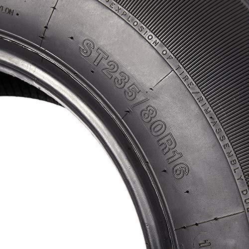 Set of 4 Trailer Tires ST235/80R16 10PR Heavy Duty DOT Radial Trailer