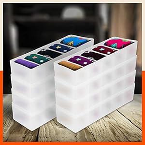 Stomo by Bathla – DORI Multipurpose Stackable Drawer / Wardrobe Organiser Rack | For Socks, Ties, Undergarments…