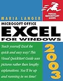 Microsoft Office Excel 2003 for Windows by Maria Langer