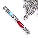 GEM-Inside Tibetan Silver Loose Spacer Beads Small Tube Bali Style Antique Findings Jewelry Making DIY Bag for Jewelry Making Findings 50 pcs FGP0472