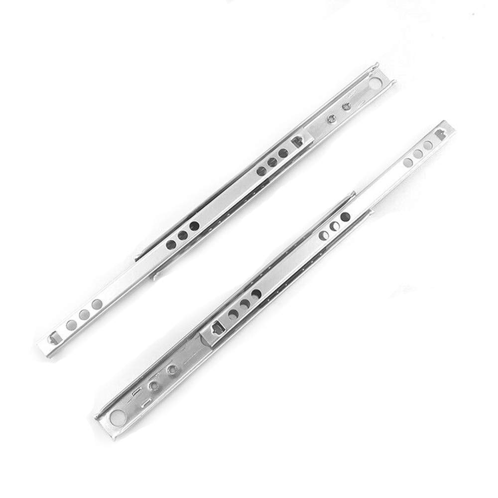 TOOLDO Pair of Metal Drawer Runners Draw Depth for 17mm Replacement Drawer Runners 17mm Wide x 342mm