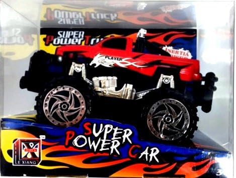 Inertia Powered Big Wheel Super Truck - Red