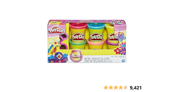play doh con brillos