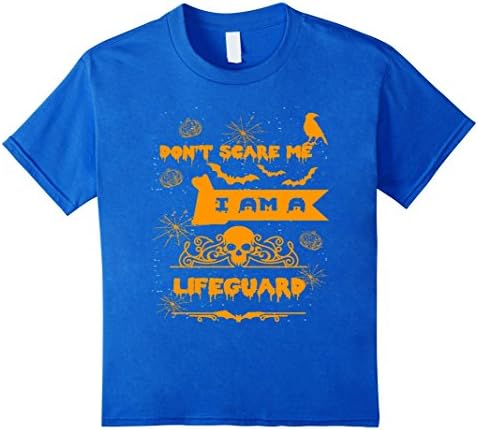 Kids Lifeguard Halloween Costume Funny Gift Women Men T Shirt 6 Royal Blue