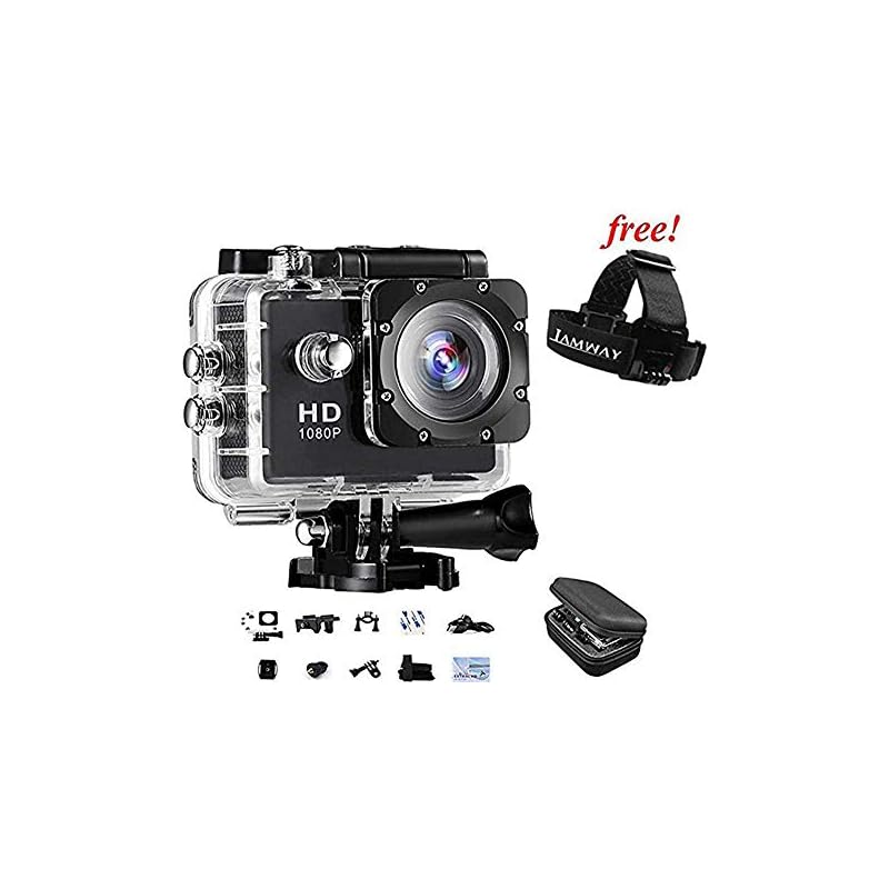 Neewer G1 Ultra HD 4K Action Camera Kit Includes 12MP, 98 ft Underwater Waterproof Camera 170