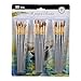 CONDA 50 pcs Assorted All- Purpose Paint Brush Set for Acrylic, Oil, Watercolors