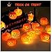 GiBot Halloween Pumpkin Lights Lanterns, 20 LED 6.9 feet Battery Powered Pumpkin String Lights 3D Jack o Lantern Halloween Pumpkin Lights Decor for Indoor Outdoor Party Ideas, Orange