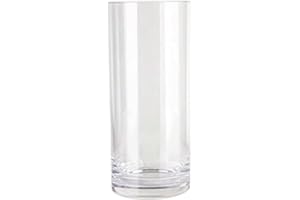 Large Floor Vases, Clear Vase, 5.9x13.8 Inch Anti-Fall Clear Cylinder Vases, Acrylic Multi-Use Home Decor for Waking up Flowe