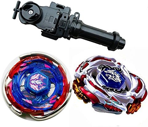 Battling Set Meteo L-Drago LW105LF Metal Masters 4D Generic BB-88 battling top + Black Power String Laucher + Cosmic Pegasus / Big Bang Pegasis F:D Metal Fury Battling BB-105 +GRIP, Complete Set