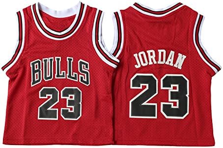 Jordan No.23 Chicago Bulls Baby Basketball Jersey Red, 0-6 Months 001
