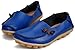 LabatoStyle Women’s Genuine Leather Flats Casual Moccasin Driving loafers Shoes (Royal Blue, 8.5 B(M) US)