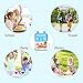 Comfook Lunch Box for Kids, Childrens Bento Box, BPA-Free, Lunch Container with Spoon 5 Compartment Leak Proof Durable for School Picnics Travel (Blue)