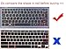 BingoBuy US Layout Silicone Keyboard Protector Cover Skin for ACER aspire V3-372T, R3-131T, SW5-171, SW5-173 (semi-blue)