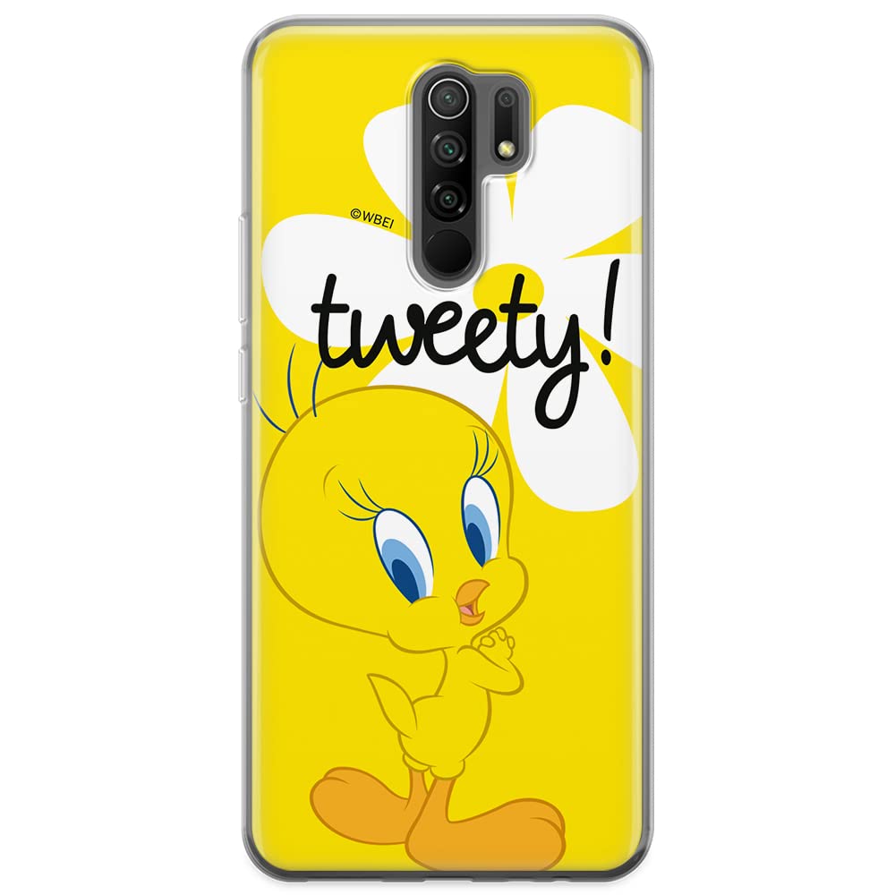 ERT GROUP mobile phone case for Xiaomi REDMI 9 original and officially Licensed Looney Tunes pattern Tweety 005 optimally adapted to the shape of the mobile phone, case made of TPU