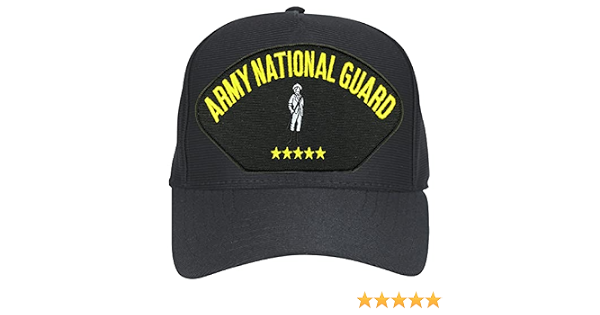 Army National Guard Black Ball Cap Hat 