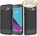Galaxy J3 Emerge, Galaxy J3 2017, J3 Prime, J3 Mission, J3 Eclipse, Express Prime 2, Amp Prime 2, Sol 2, Luna Pro, JATEN Hybrid Cover with TPU Case + Tempered Glass (Black/Black)