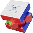 Moyu RS3M V5 2023 Ball Core UV Coated 3x3 Speed Cube with Robot-Shape Display Box, 3x3 Puzzle Cube Stickerless RS3M V5 MagLev Master Cube (MagLev+Ball-Core UV Coated)