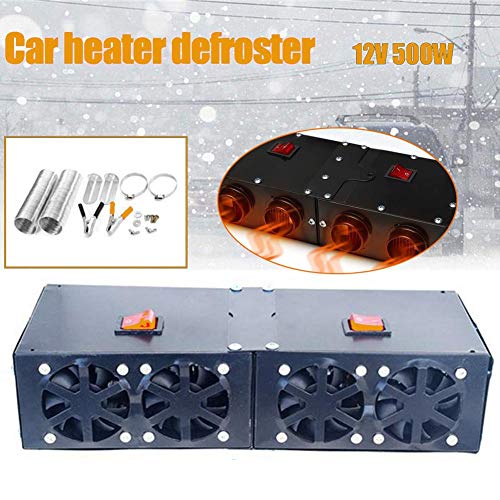 Kinbelle Car Truck Fan Heater Windscreen Demister Defroster Defogger Heating Warmer Windscreen Compact Air Heater 12V 800W
