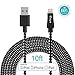 Apple MFI Certified Lightning to USB cable, iDaye 3m/10ft Nylon Braided 8 pin Super Long iPhone Charger Cord, Compatible with iPhone X/8/8plus/7/7plus/6plus/5/5C/SE iPad and iPod 7