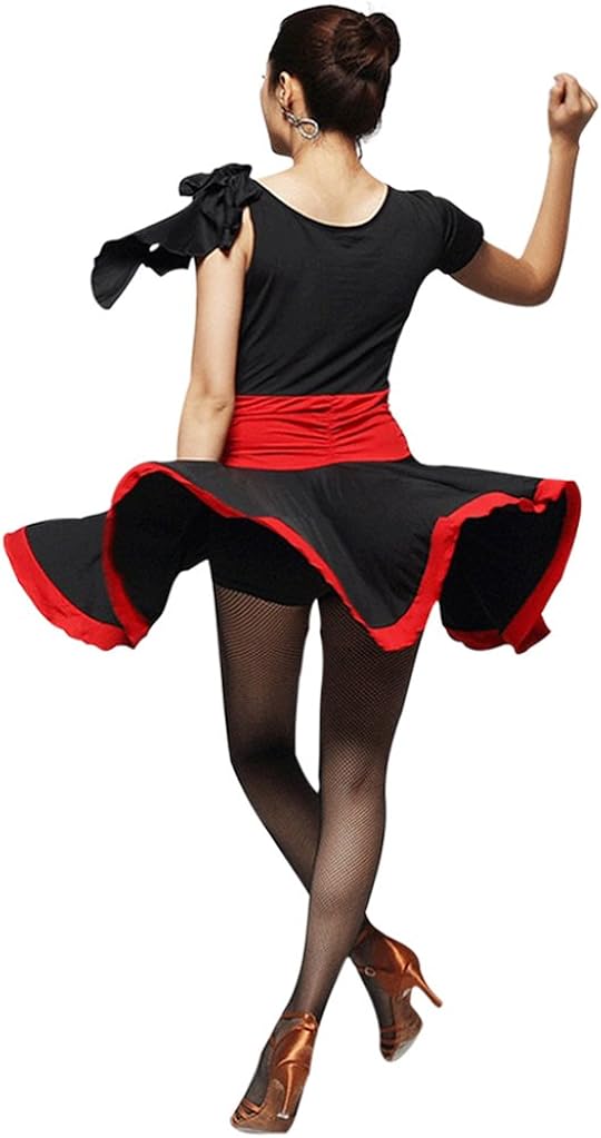 Faship Latin Tango Rumba Dance Dress: Clothing