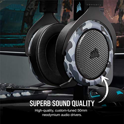 Corsair HS60 Haptic Stereo Gaming Headset with Haptic Bass, Memory Foam