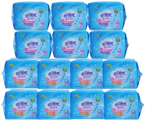 Super Slimguard Sanitary Napkins Pads with Wings140-count (Pack of 14) (Day+Night Combo)