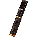 ZOBO Cigarette Filter Holder Portable Reusable Clean Tar Smoke Tobacco Filter Holder Brown