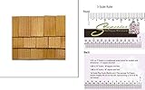Dollhouse Miniature Cedar Rectangle Shingles 300 pack