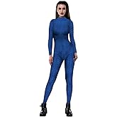 Szytypyl Adult Wowens Sexy Jumpsuit Halloween Cosplay Costume 3D Print Bodysuit Romper Onesies