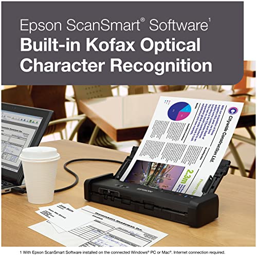 Epson WorkForce ES200 Color Portable Document Scanner with ADF for PC