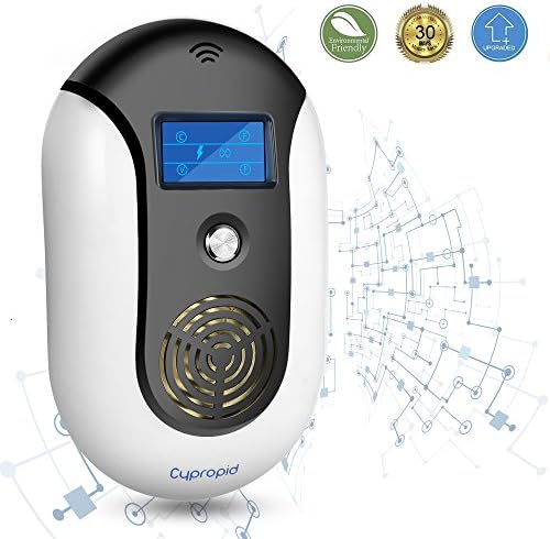 [2018 UPGRADED] Ultrasonic Electromagnetic Pest Repellent - Electronic Pest Repeller Plug In Effective Insects Control Home Pest Free, for Mosquito, Rat, Mice, Bed Bug, Flea, Rodent, Cockroach, Fly