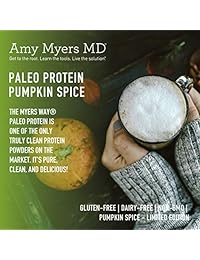 Seasonal Limited Edition Pumpkin Spice Pure Paleo Protein by Dr. Amy Myers - Clean Grass Fed,...