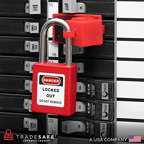 TRADESAFE Electrical Lockout Tagout Kit Hasps, Clamp on and Universal