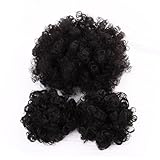 Miss Rola Synthetic Hair Bun Extension Donut Chignon Hair Hairpieces Wig Updo Hair Bun,Clip In Hair Extensions,Afro Kinky Curly For African American Black Women