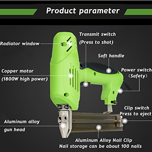 220V Electric Straight Nail 10-30mm/Code Nails 10-22mm Double Use Electric Staple Gun - Thumbnail 4