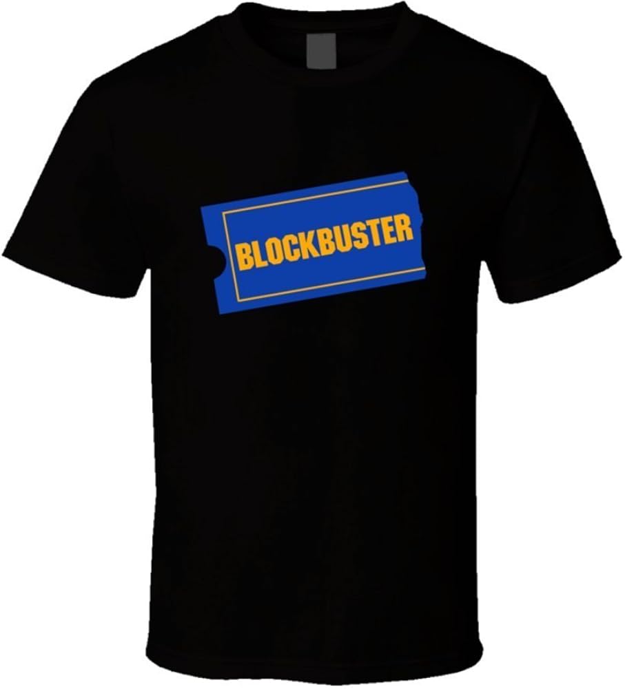 Live-Tees Cool Old School Blockbuster T Shirt 2XL Black | Amazon.com