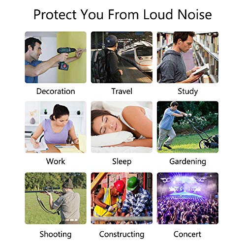 AMTOOCH Ultra Soft Foam Earplug, 32dB Highest NRR, 50 Pairs, for Hearing Protection, Noise Reduction, Hunting Season, Sleeping, Snoring, Working, Shooting, Travel, Concert