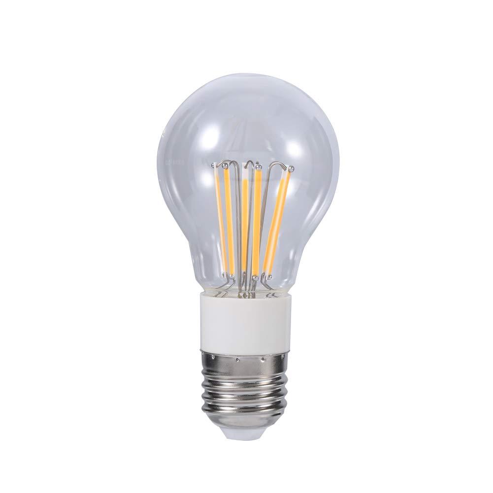 Riuty LED filament light bulb, new E27 12V 3W / 4W / 6W Cool/Warm White COB 360 ° non dimmable light (1 pieces)(6W Warm White)
