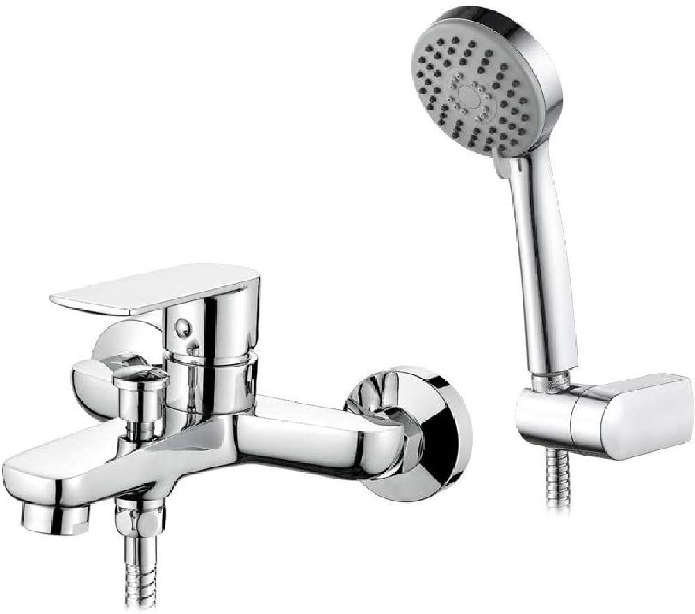 Ibergrif Supreme - Bath-Shower Mixer Tap Set, Tub Shower System, Chrome