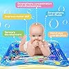 Wendergo Tummy Time Mat Inflatable Water Mat Baby Playmat Sensory Toy Early Development Activity Pad for Infants…
