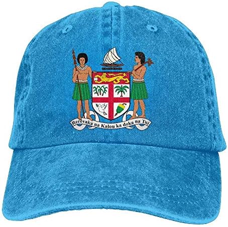Adjustable Baseball Caps Fiji National Emblem Cowboy Style Trucker Cap