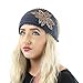 Soft Beaded Leaf Winter Headband Knit Ear Warmer, Warm Adjustable Headwrap