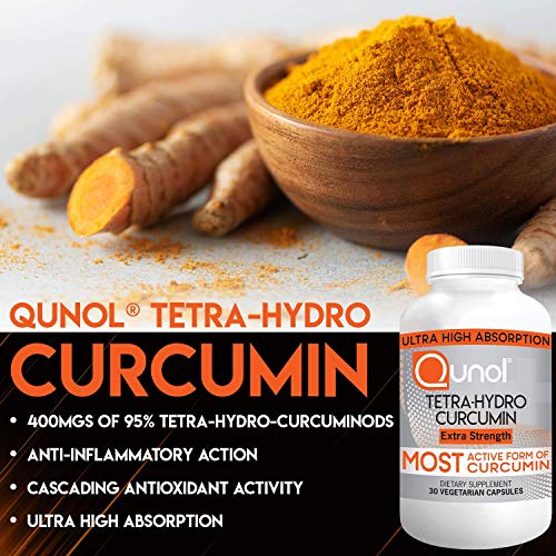 Qunol Turmeric TetraHydro Curcumin 400mg, Most Active Form Curcuminoid