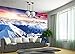 Large Photo Wallpaper – Alps Panorama – Picture Decoration Winter Wonderland Sunset Snow Landscape Nature Mountains Glacier Ground Image Decor (132.3x93.7in - 336x238cm)