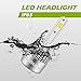 Infitary LED Headlight Bulbs H27/880/881 Conversion Kits Car LED Headlights 72W/Pair 6500K 10000LM Extremely Super Bright COB Chips- 1 Pair-3 Year Warrenty