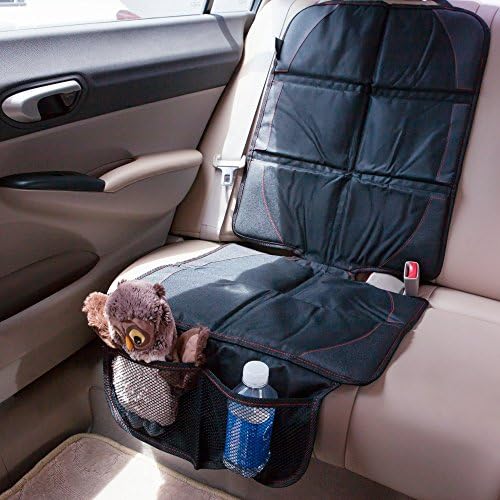 Car Seat Protector Robbor Premium Quality Universal Size Child Baby Car Seat Protector to Use for Under Car Seat ,Dog Car Seat Protector Durable Anti-Slip Easy Clean up Auto Seat Protector