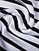 uxcell Men's Striped T Shirt Crew Neck Long Sleeve Casual Cotton Pullover Tee Top Black and White 38